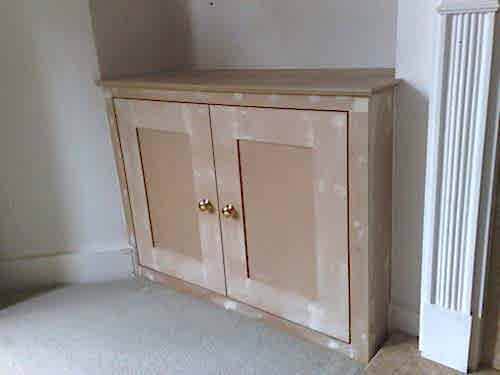 alcove cupboard unpainted